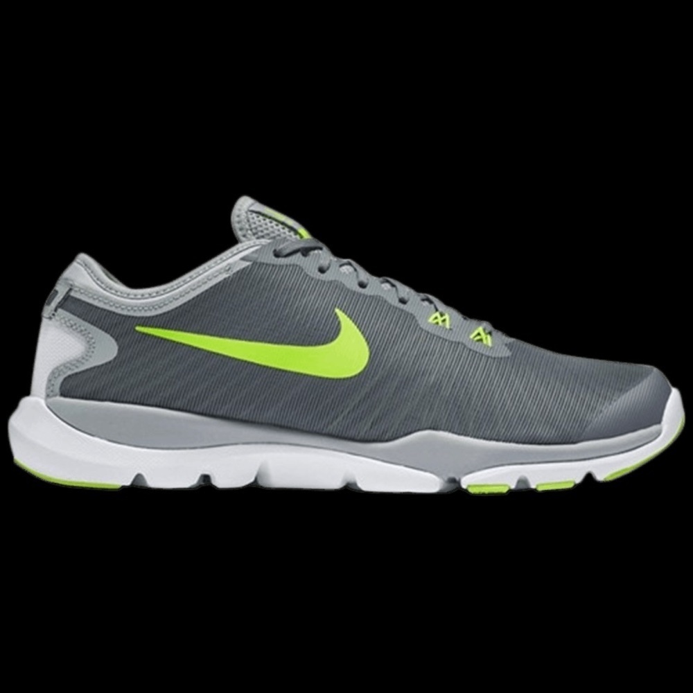 Nike Flex Supreme TR Cool Grey/Volt-Pure Platinum Size 7.5